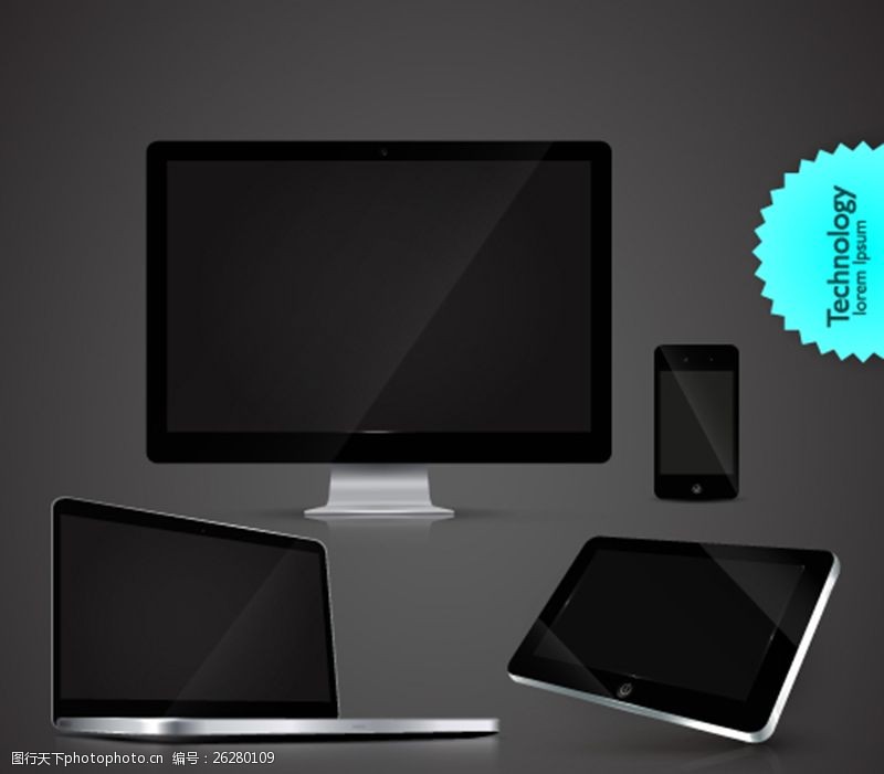 矢量电子产品素材 现代设计中的数字利器